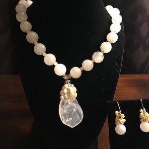 Vintage necklace & earrings
